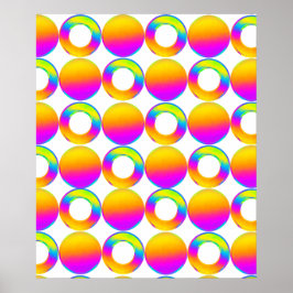 Harmony in Circles, Mesmerizing Discs Wall Art Poster
