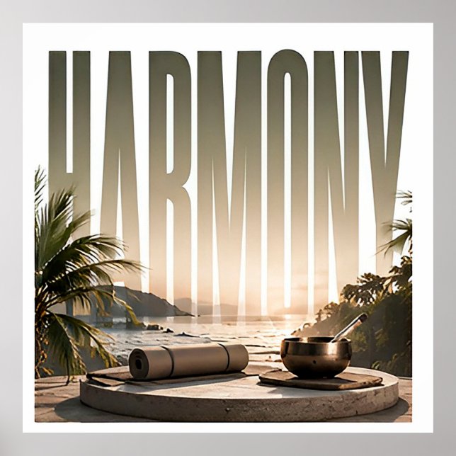 Harmony Luxus-Wellness-Editorial-Lifestyle Poster (Vorne)