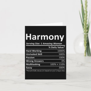 Harmony Nutrition Personalisierter Name Lustiges C Karte