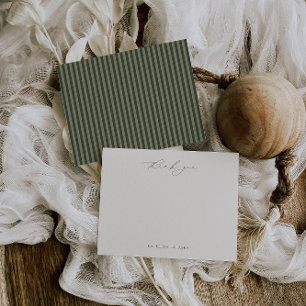 HARMONY Olive Green Dankeschön Karte