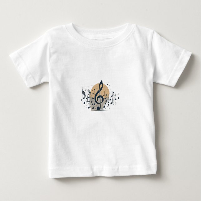 Harmony Threads: Musik trifft Mode Baby T-shirt (Vorderseite)