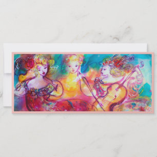 HARMONY TRIO FRÜHLINGSKONZERT, Champagner Metallic Einladung