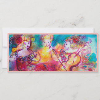 HARMONY TRIO SPRING CONCERT, Champagner Metallic Einladung