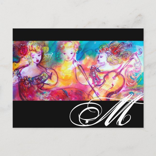 HARMONY TRIO SPRING CONCERT MONOGRAM POSTKARTE (Vorderseite)