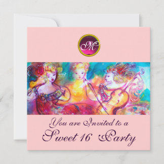 HARMONY TRIO SPRING CONCERT, Sweet 16 Birthday Einladung