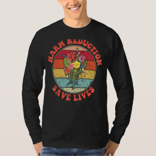 Harmreduzierung Rette florales Vibe Blume T-Shirt