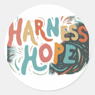 Harness Hope Runder Aufkleber