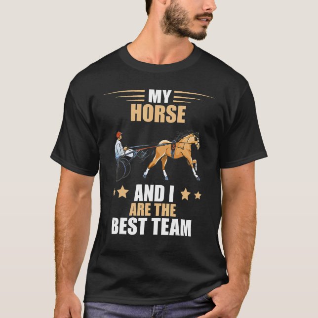 Harness Racing Best Team Reitsport T-Shirt (Vorderseite)