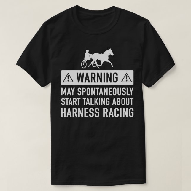 Harness Racing Geschenkidee für ihn oder sie T-Shirt (Design vorne)