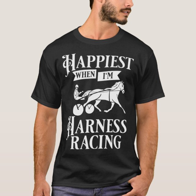 Harness Racing Horse Race Track Racer Trotting Hor T-Shirt (Vorderseite)