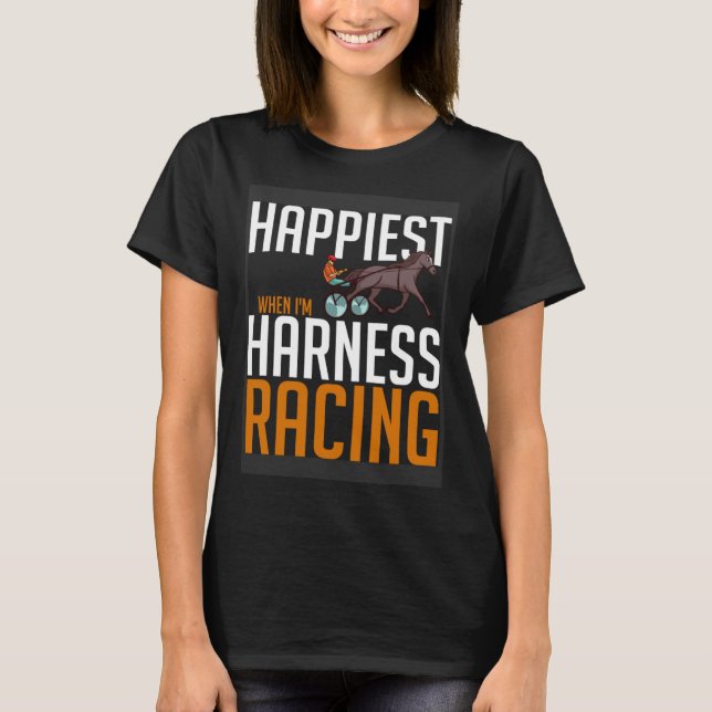 Harness Racing Horse Race Track Racer Trotting Hor T-Shirt (Vorderseite)