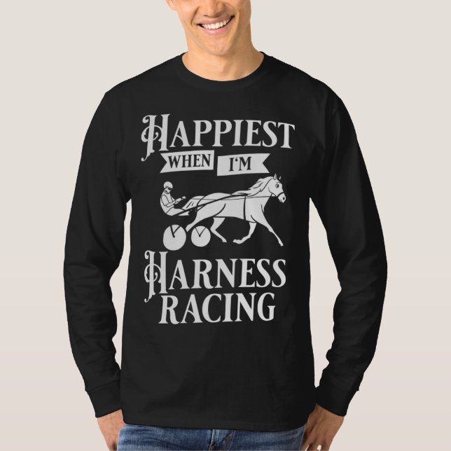 Harness Racing Horse Race Track Racer Trotting Hor T-Shirt (Vorderseite)
