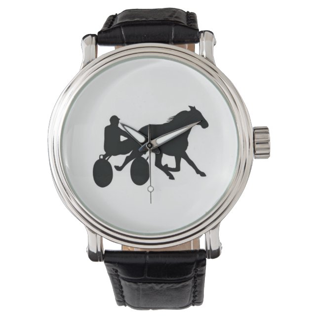 Harness Racing Logo Stilvolle Uhr! Armbanduhr (Vorderseite)