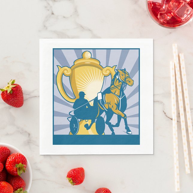 Harness Racing Paper Napkins Serviette (Von Creator hochgeladen)