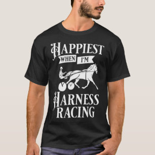 Harness Racing Race Track Racer Trotting Hor T-Shirt