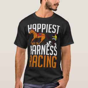 Harness Racing Race Track Racer Trotting Hor T-Shirt