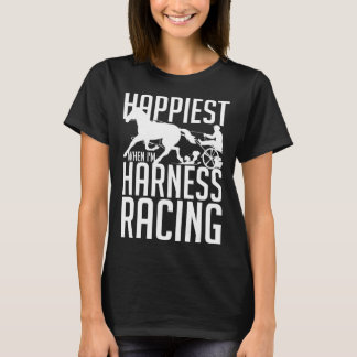 Harness Racing Race Track Racer Trotting Hor T-Shirt