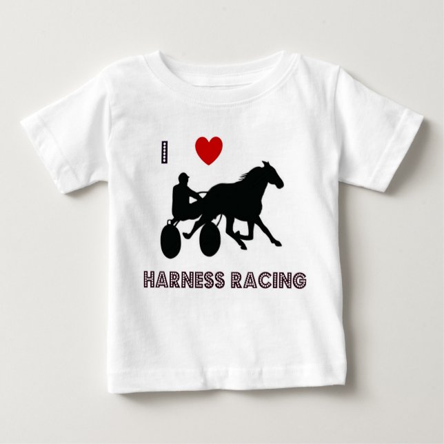Harness Racing Romper Baby T-shirt (Vorderseite)