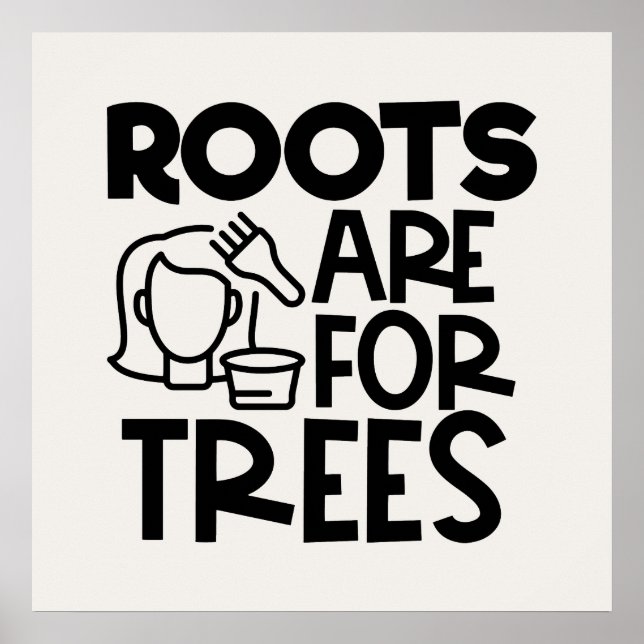 Harnstylistin Wortart-Wurzeln Poster (Vorne)