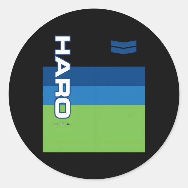 Haro Bmx Jersey Runder Aufkleber (Vorderseite)