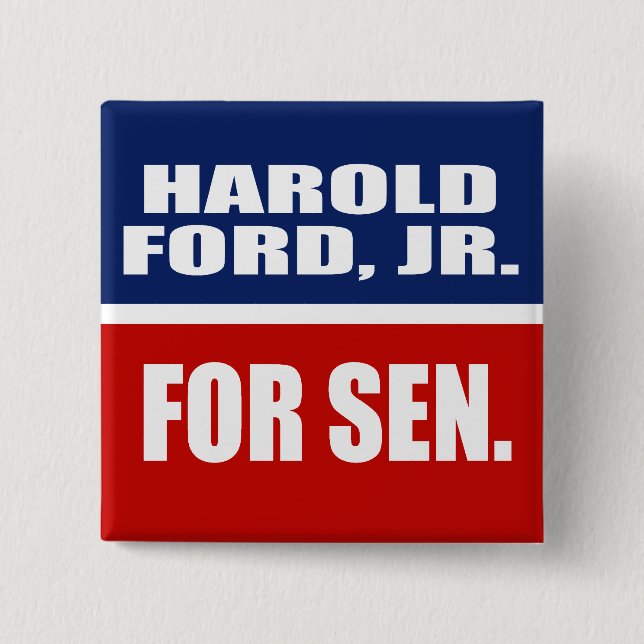 HAROLD-FORD, JR. FÜR SENAT BUTTON (Vorderseite)