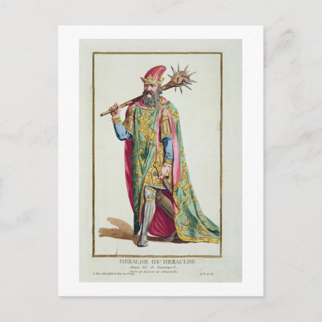 Harold, König von Dänemark von 'Receuil des Estamp Postkarte (Vorderseite)