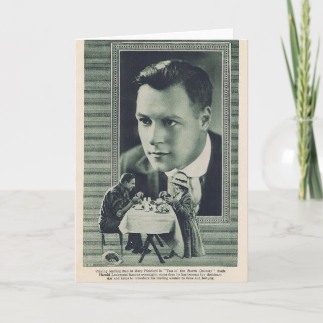Harold Lockwood Mary Pickford 1917 Karte (Vorderseite)