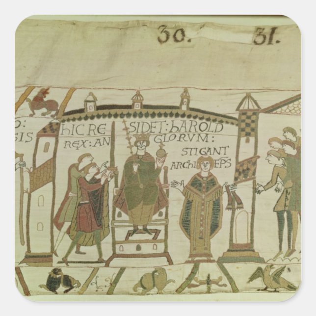 Harold wird die Krone und die Quadratischer Aufkleber (Vorderseite)