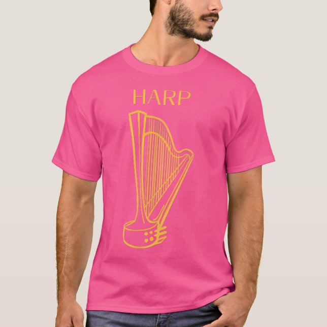 Harp Band Symphony Orchestra Harp T-Shirt (Vorderseite)