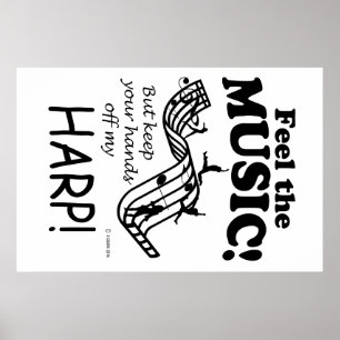 Harp Feel Musik Poster