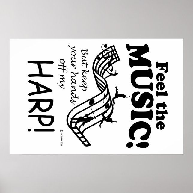 Harp Feel Musik Poster (Vorne)