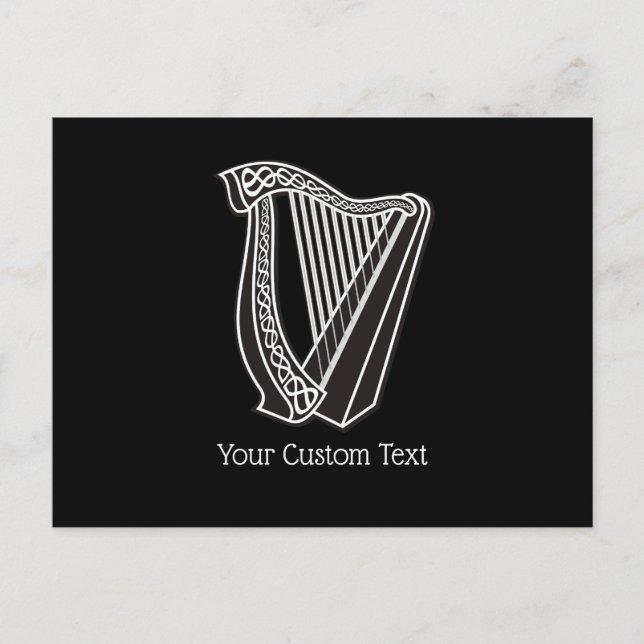 Harp Icon Postkarte (Vorderseite)