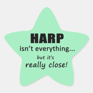 Harp ist nicht alles Star Sticker