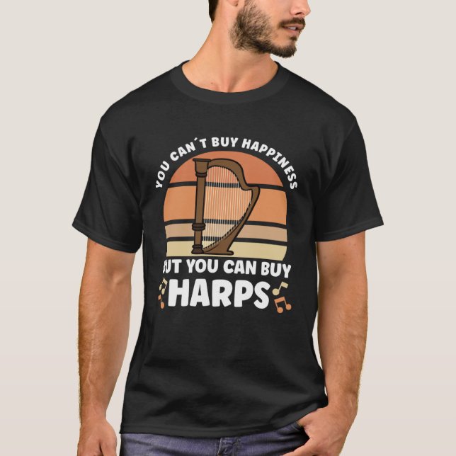 Harp Music Instrument Harp Teacher T-Shirt (Vorderseite)