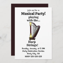 Harp Musical Instrument Harp Einladung