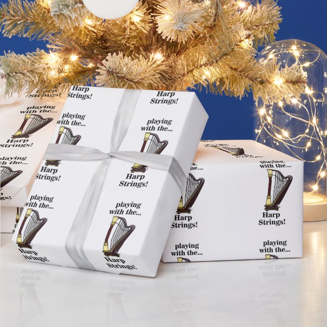 Harp Musical Instrument Harp Geschenkpapier (Feiertage)