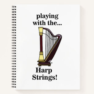 Harp Musical Instrument Harp Notizbuch