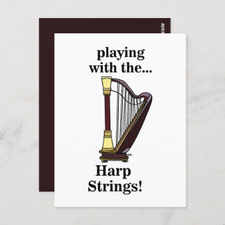 Harp Musical Instrument Harp Postkarte