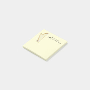 Harp Musician Music Teacher Post-it Klebezettel