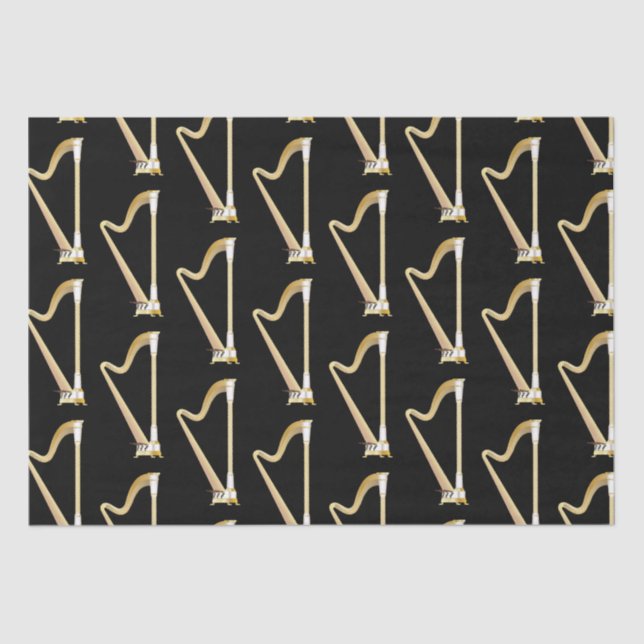 Harp Musician Music Teacher Seidenpapier (Vorderseite)