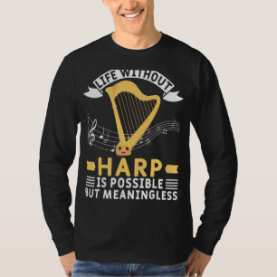 Harp Player Harpist Orchestra Musical Harpist 2 T-Shirt