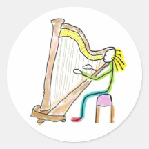 Harp Playing Stickman