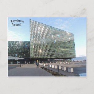 Harpa Concert Hall, Reykjavik, Island. Postkarte