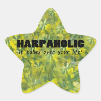 Harpaholic Life Star Sticker