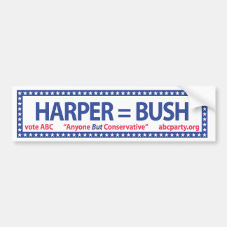 Harper- = Bush-Autoaufkleber Autoaufkleber