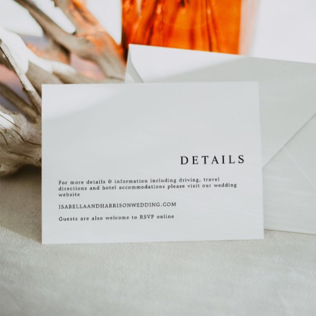 HARPER Moderne Minimalistische, saubere Seriennumm Einladung (Von Creator hochgeladen)