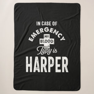 Harper Personalisiert Name Birthday Gift Sherpadecke