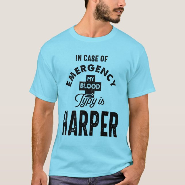 Harper Personalisiert Name Birthday Gift T-Shirt (Vorderseite)