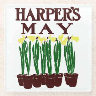 Harper's 1899 Edward Penfield Daffodils Glasuntersetzer