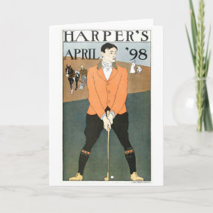 Harper's '98 Golf notecard Karte